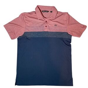 TravisMathew Mens Short Sleeve Colorblock Striped Polo Shirt Size M
Activewear